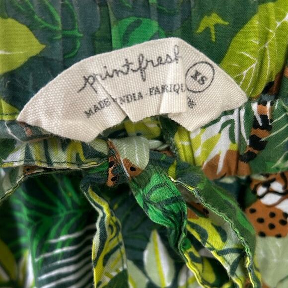 Printfresh Tropical Oasis Pajama Pants Jungle Print Size X-Small Gently Used - Picture 4 of 7